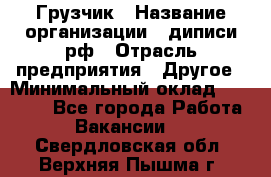 Грузчик › Название организации ­ диписи.рф › Отрасль предприятия ­ Другое › Минимальный оклад ­ 13 500 - Все города Работа » Вакансии   . Свердловская обл.,Верхняя Пышма г.